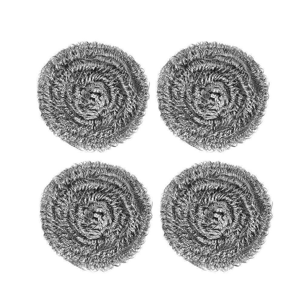 Esponja Palha de Aco kit 4 Lava Loucas Bucha Limpeza Cozinha Panela Prato Utensilios