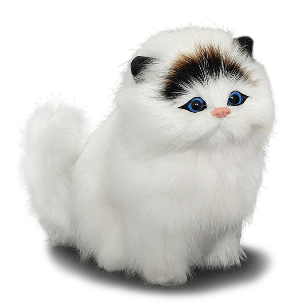 Simulação de boneca de pelúcia Squeaking Cat Kitten de 15 cm para crianças