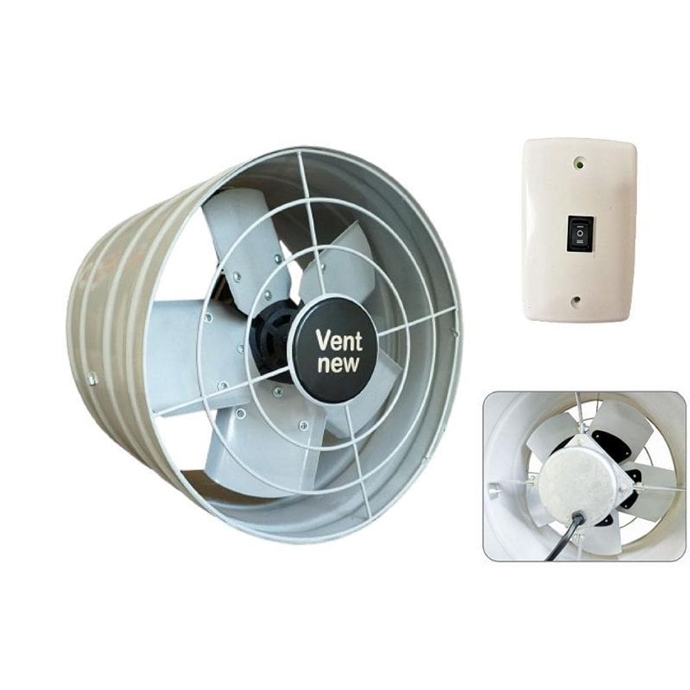 Exaustor Alta Vazão 30Cm Vent New Vazão 8.640 M/H Blindado