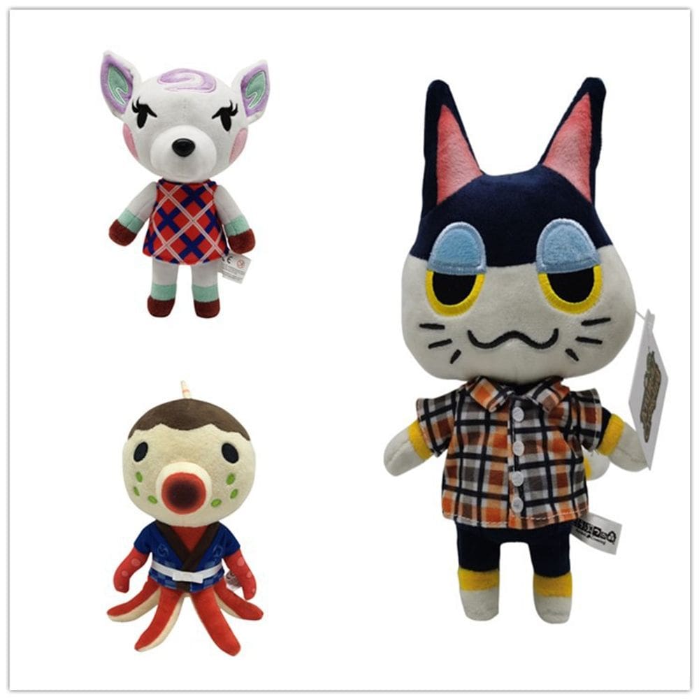 Boneca de pelúcia Crossingss New Horizons Cat Diana Octopus 21cm