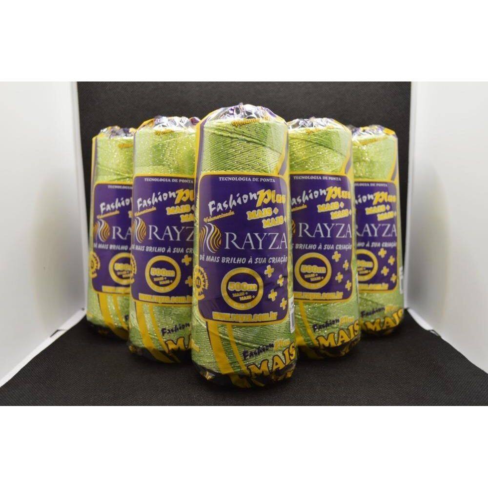 Linha Rayza Fashion Plus Prata Grossa 231-Verde Jade Prata