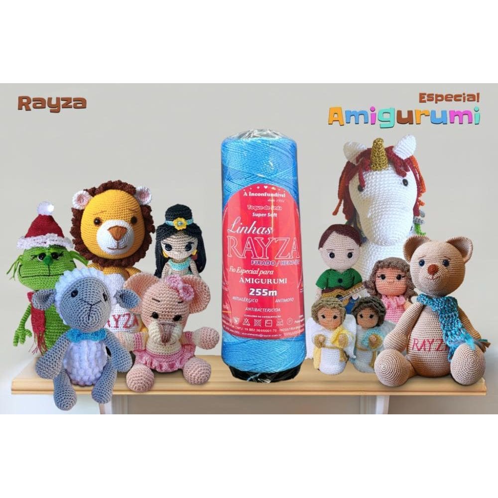 Linha Rayza Ideal Para Amigurumi - Cor 028 Azul Royal