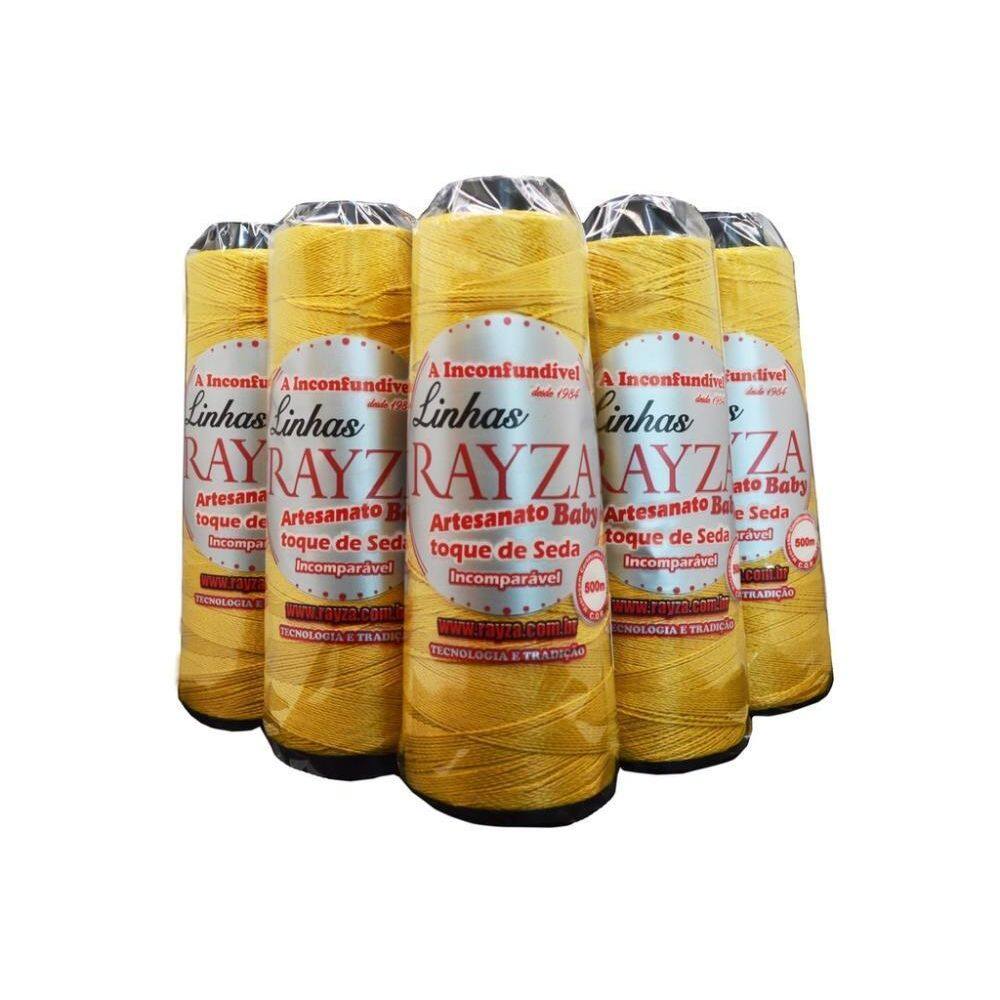 Linha Rayza Artesanato Baby Fina Tex 144 Cor 027-Ouro Fino