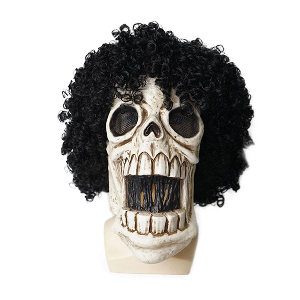 Mask Brook Latex Scary Headgear, adereços de fantasia de cosplay