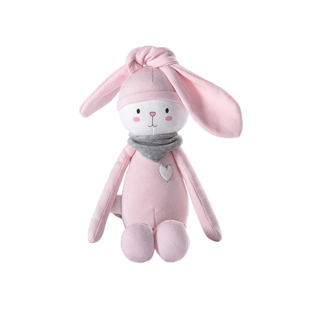 Boneca de brinquedo de pelúcia Pink Rabbit Plush para crianças de 35 cm