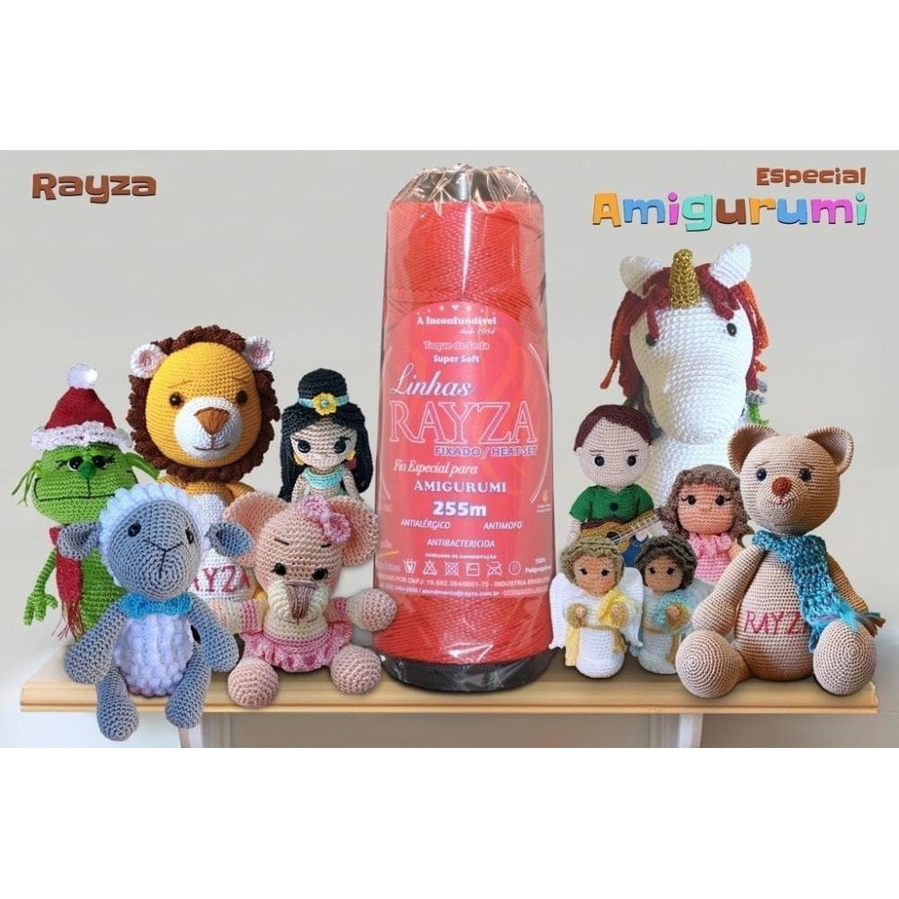 Linha Rayza Ideal Para Amigurumi - Tex 288-Vermelho Passion