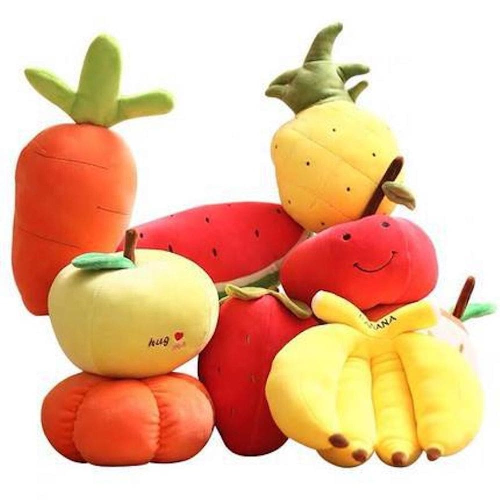 Boneca de brinquedo de pelúcia, frutas emuladas, 10 cm, 9 peças