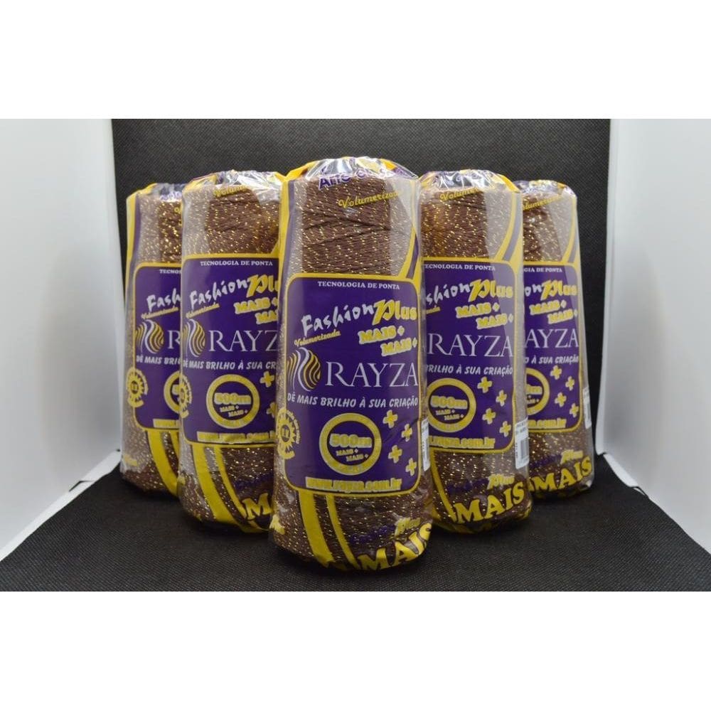 Linha Rayza Fashion Plus Ouro Grossa 258-Marrom Ouro