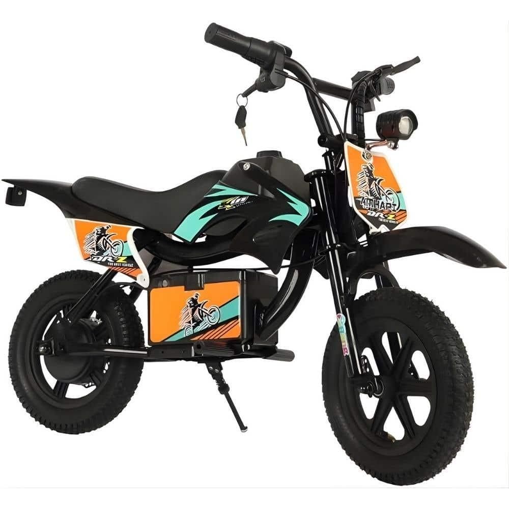 Moto Elétrica Infantil 24V TRAIL TITAN Luzes de LED USB MP3 Preto BANG TOYS