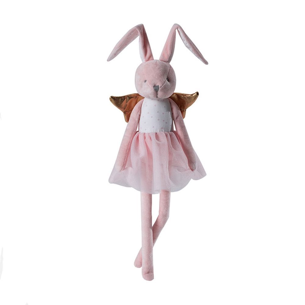 Boneca de brinquedo de pelúcia Pink Rabbit Plush para crianças de 41 cm
