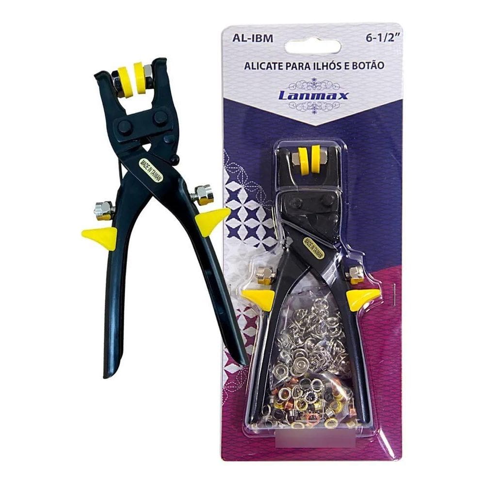 2X Alicate Aplica Botão Pressão E Ilhós -2 Em 1 + Botão E Il