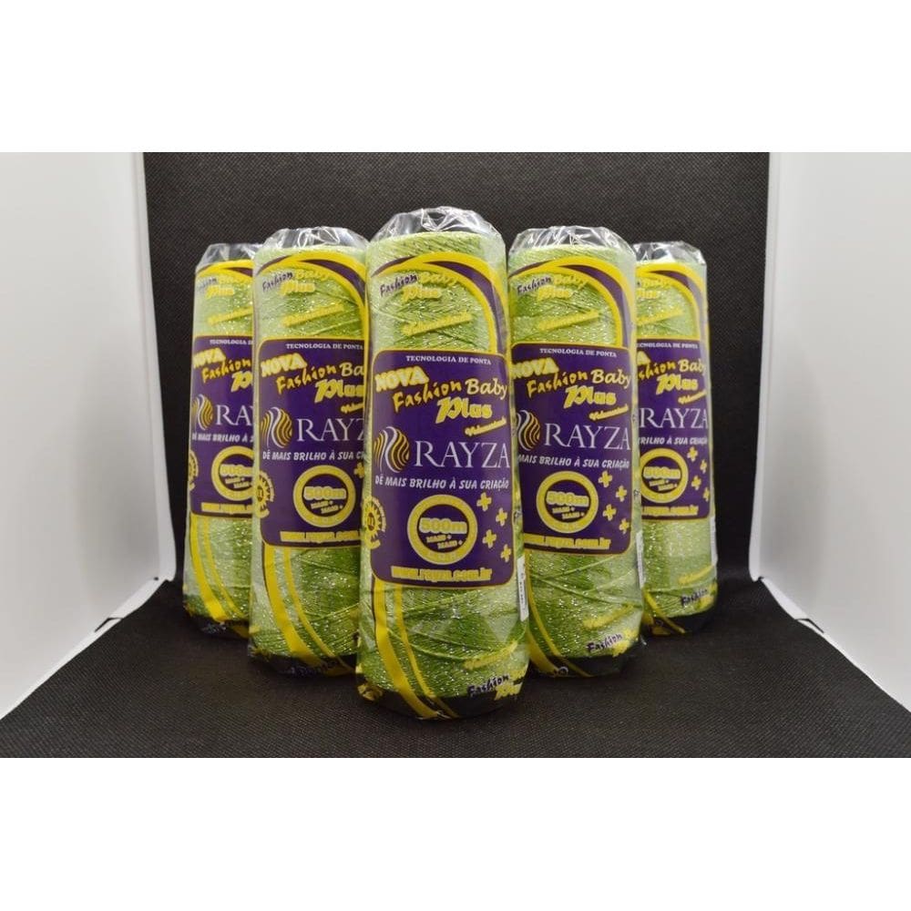 Linha Rayza Fashion Plus Prata Baby Fina-Verde Jade Prata