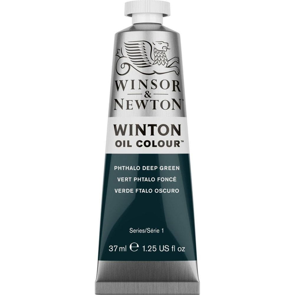 Tinta Oleo Winton Winsor & Newton 48 Phthalo Deep Green 37Ml