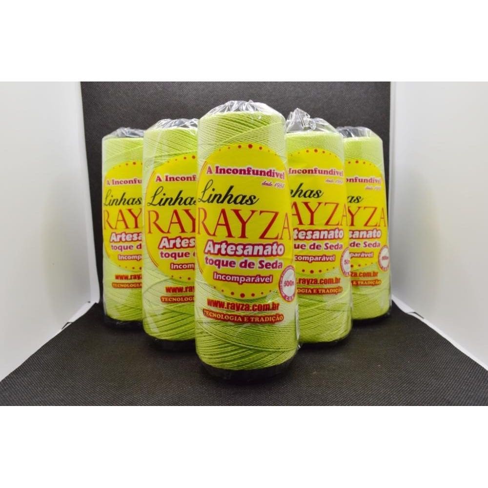 Linhas Para Crochê Rayza Artesanato Grossa -Verde Citrico
