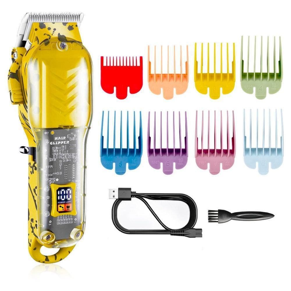 Maquininha Bivolt Transparente Corte Rápido E Fino