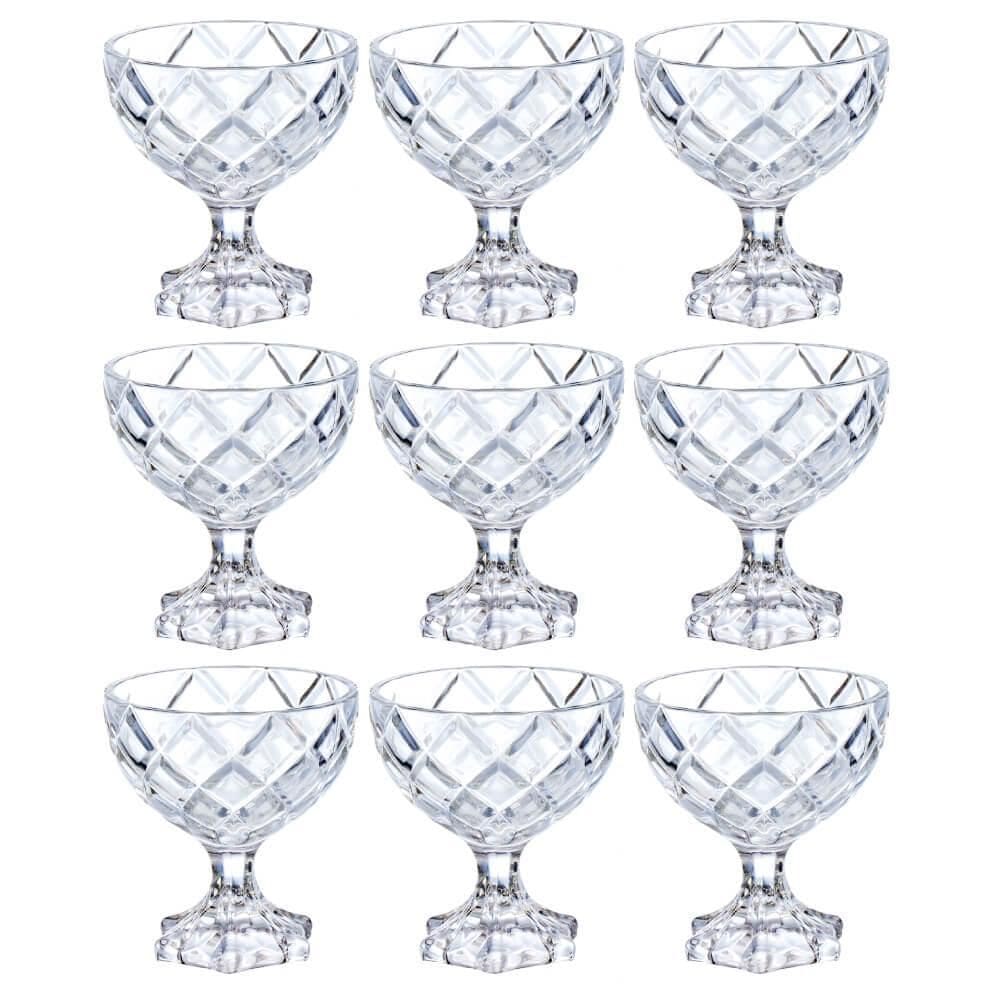 Taças Sobremesa Em Vidro Pineapple 170Ml 9 Peças Hauskraft