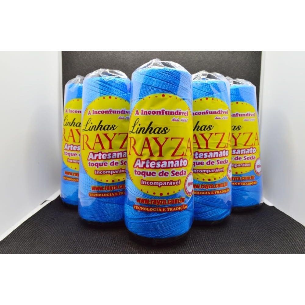 Linhas Para Crochê Rayza Artesanato Grossa -Azul Bahamas