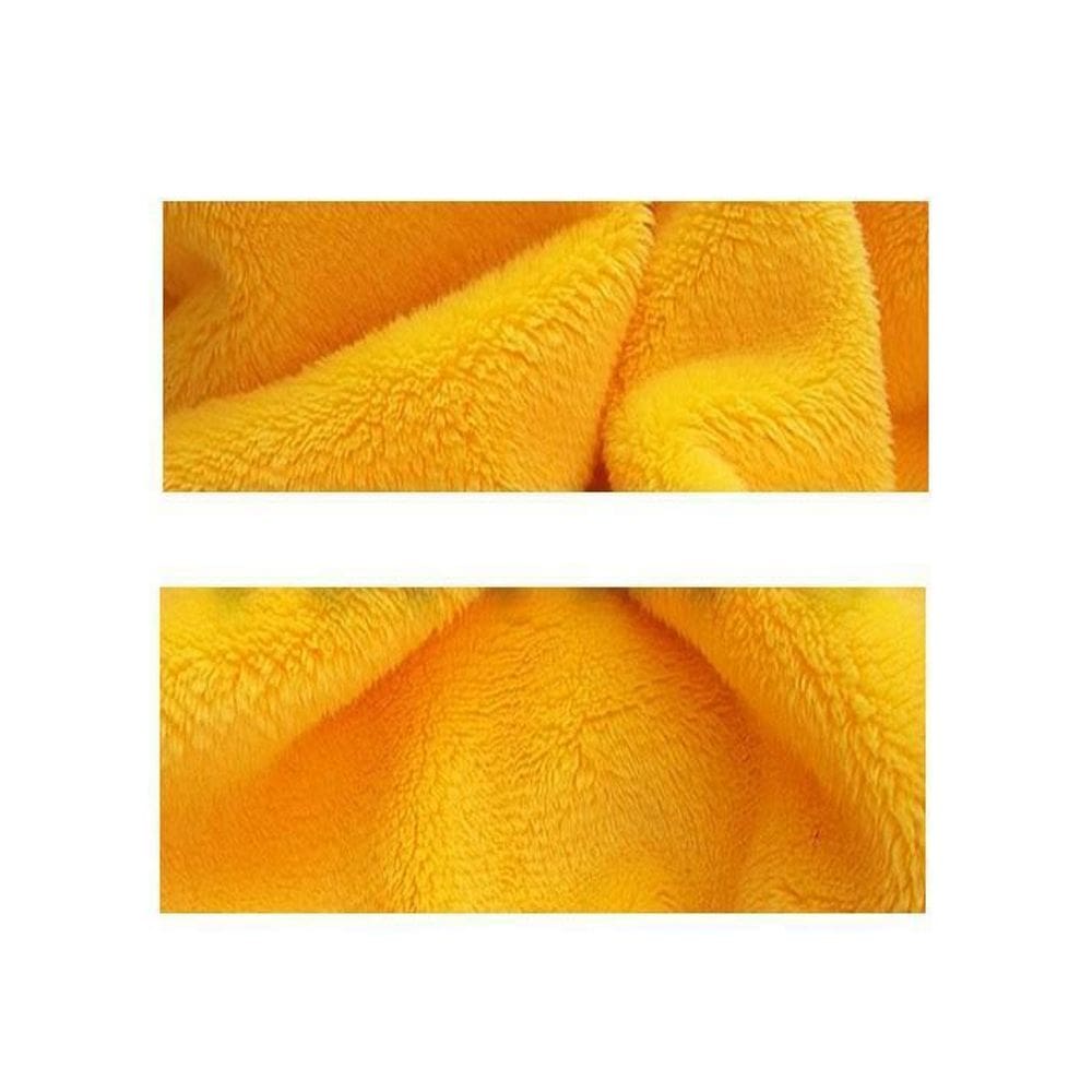 Tecido Pelúcia Caress Amarelo Ouro Macio Pêlo Baixo 1X1,5Mt