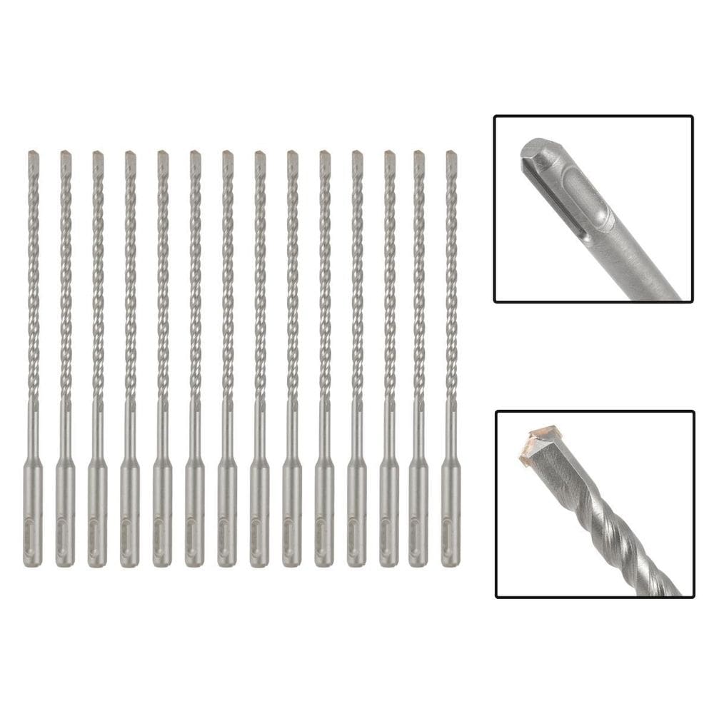 Jogo 14 Brocas Sds Plus 8X400 Mm Aço Carbono Tungstênio