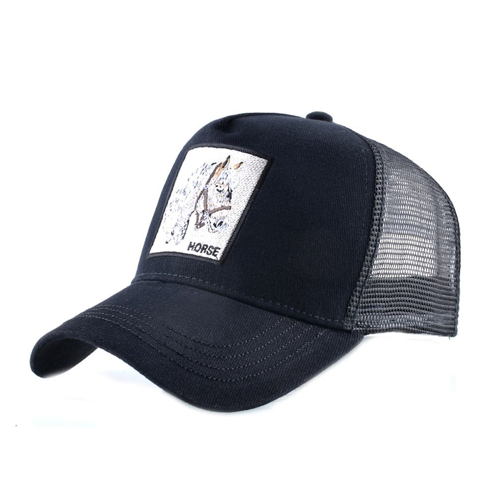 Boné de beisebol Anime Hat Horse para homens e mulheres de hip-hop