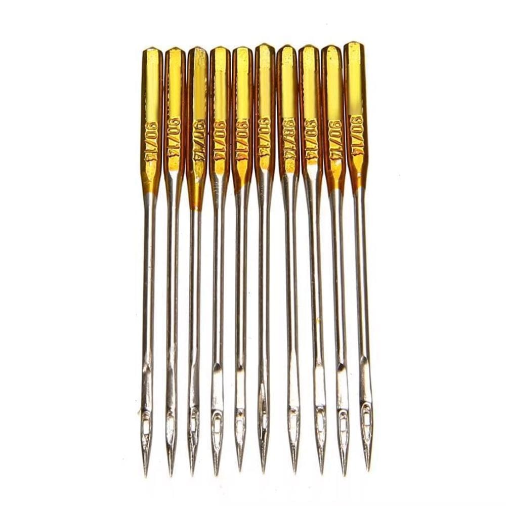 10 Agulhas Maquina Doméstica Douradas N 12-Top