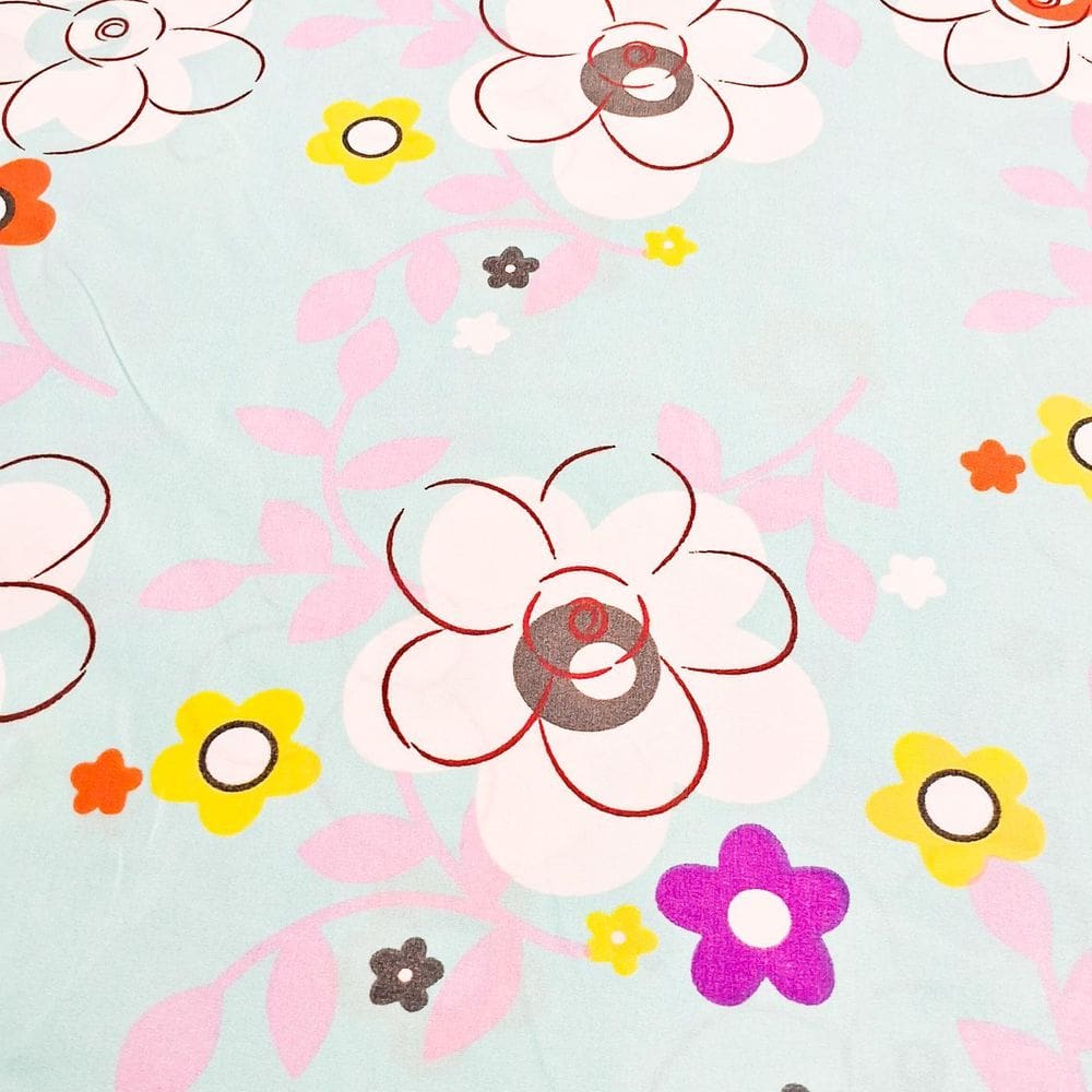 6 Metros Tecido Percal Estampado Microfibra 100% Poliéster