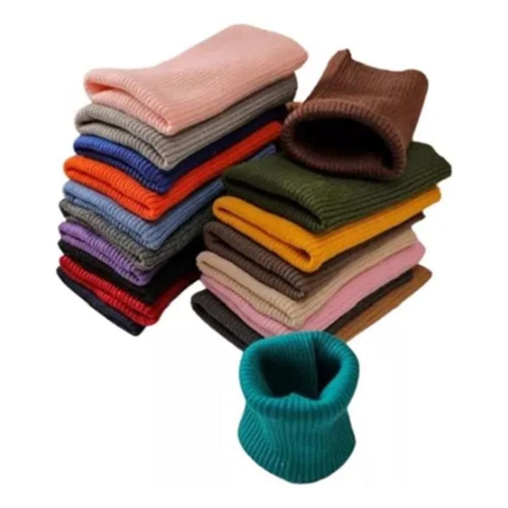 2X Tecido Punho De Roupa Ribana Retalho Canelado Tubular