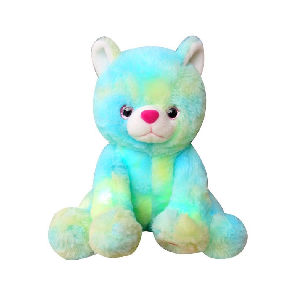 Boneca de brinquedo de pelúcia Luminous Cat 25 cm para presente infantil