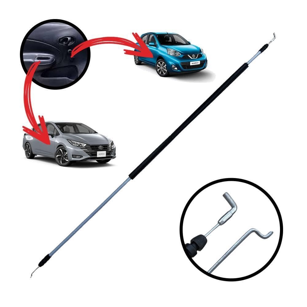 Cabo Da Trava Da Porta Dianteiro Direito March E Versa