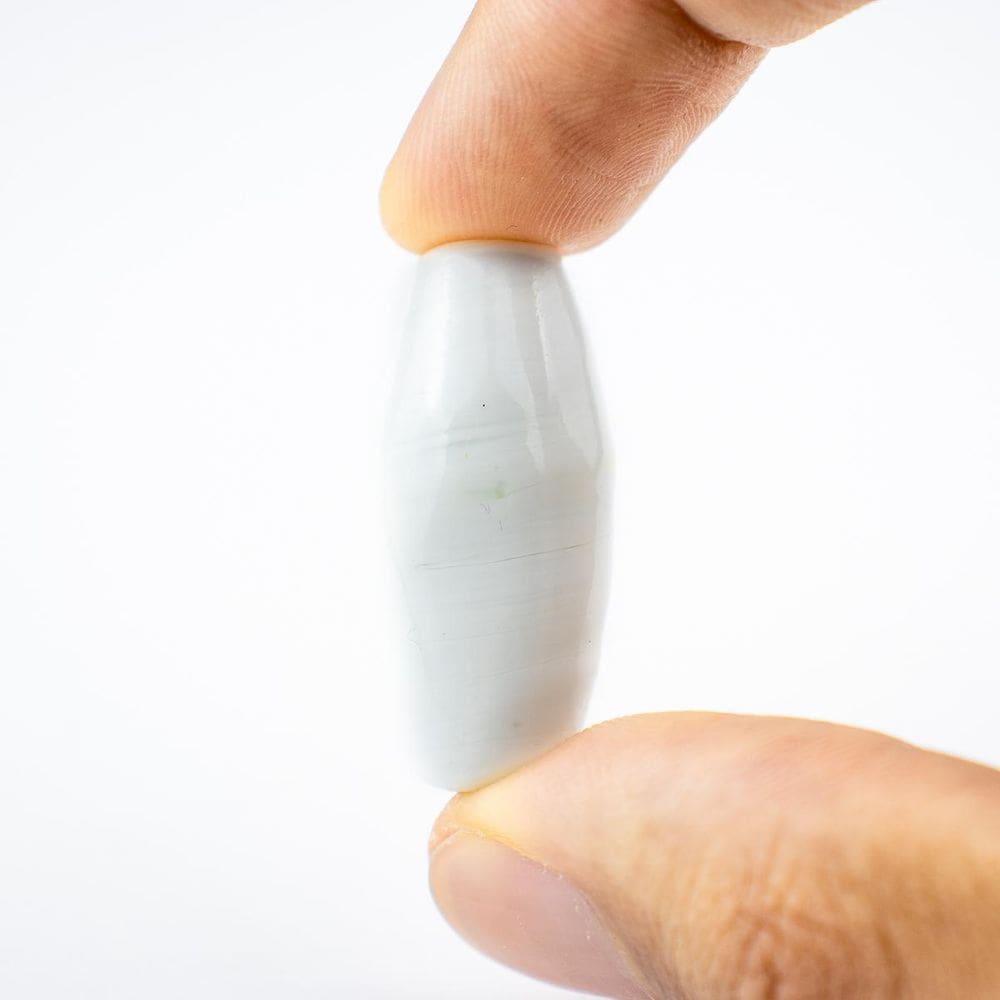 Unidade Firma Em Murano Azeitona 35Mm Guias - Escolha A Cor