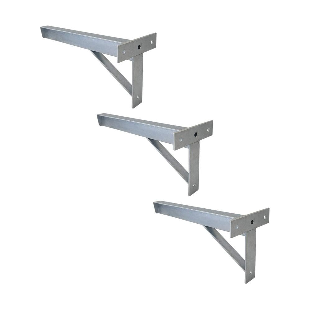 Kit 3 Suportes Tubulares 3 Furos de Parafusar Pia 40 cm - NV401P