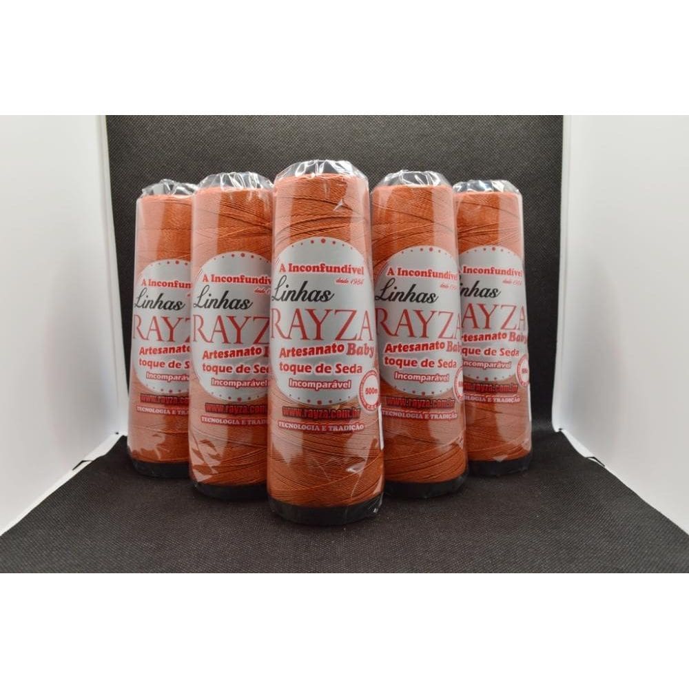 Linha Rayza Artesanato Baby Fina Tex 144 Cor Nova 096-Tijolo
