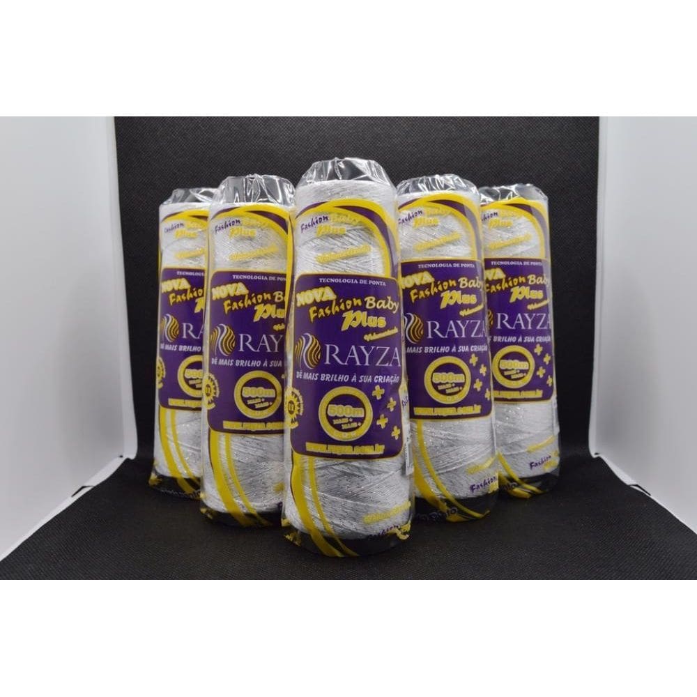Linha Rayza Fashion Plus Prata Baby Fin-Branca Prata