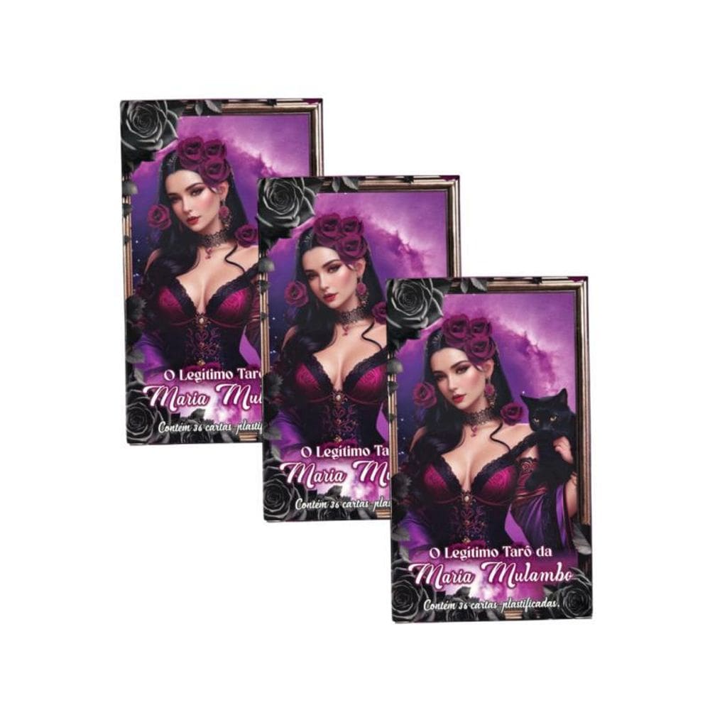 Kit 3 Tarôs Da Maria Navalha Ou Maria Mulambo 36 Cartas