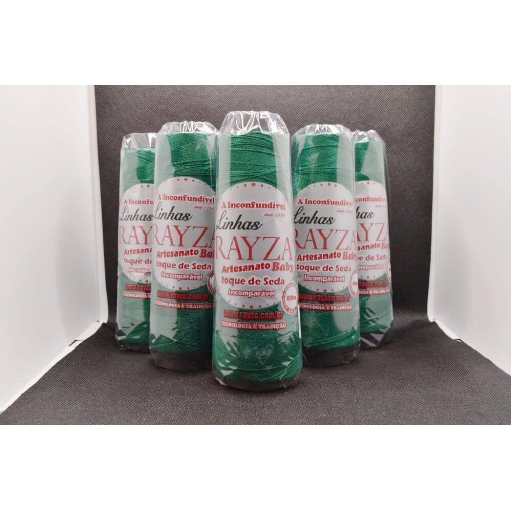 Linha Rayza Artesanato Baby Fina Tex 144 Cor 009-Verde Musgo