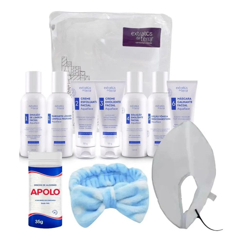 2X Kit Limpeza De Pele Completo Mini Mascara Extratos Da Ter