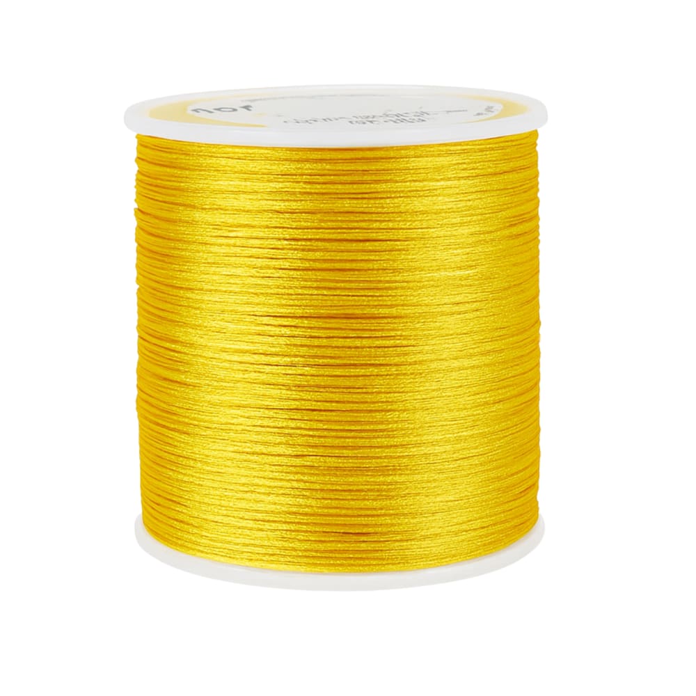 Cordão Acetinado Rabo de Rato 1mm Rolo com 100m Ouro