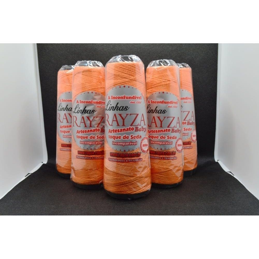 Linha Rayza Artesanato Baby Fina Tex 144 Cor 021-Cenoura