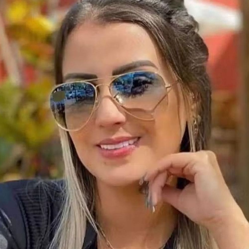 Óculos De Sol Aviador Unissex Dourado/Azul Degradê Lentes Prot. Uv400 + Kit