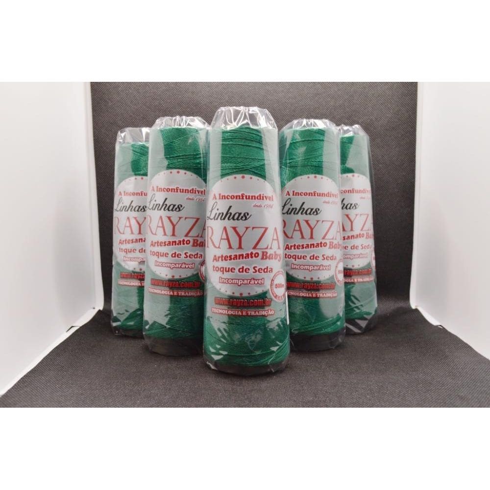 Linha Rayza Artesanato Baby Fina Tex 144 Cor 009-Verde Musgo