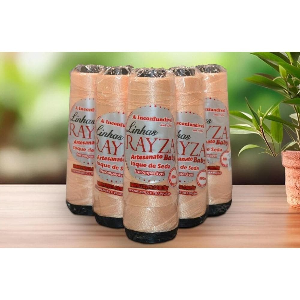 Linha Rayza Artesanato Baby Fina Tex 144 Cor 005 - Salmao