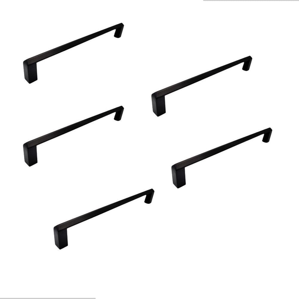 Kit 5 Puxador Moveis Liveri Il 955 160Mm Preto Italy Line