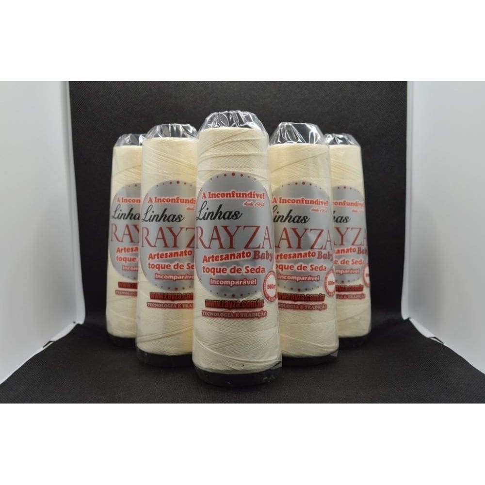 Linha Rayza Artesanato Baby Fina Tex 144 Cor 020-Manteiga