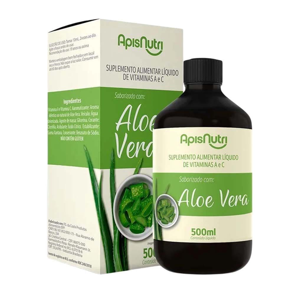 Suplemento Alimentar Aloe Vera ApisNutri 500ml