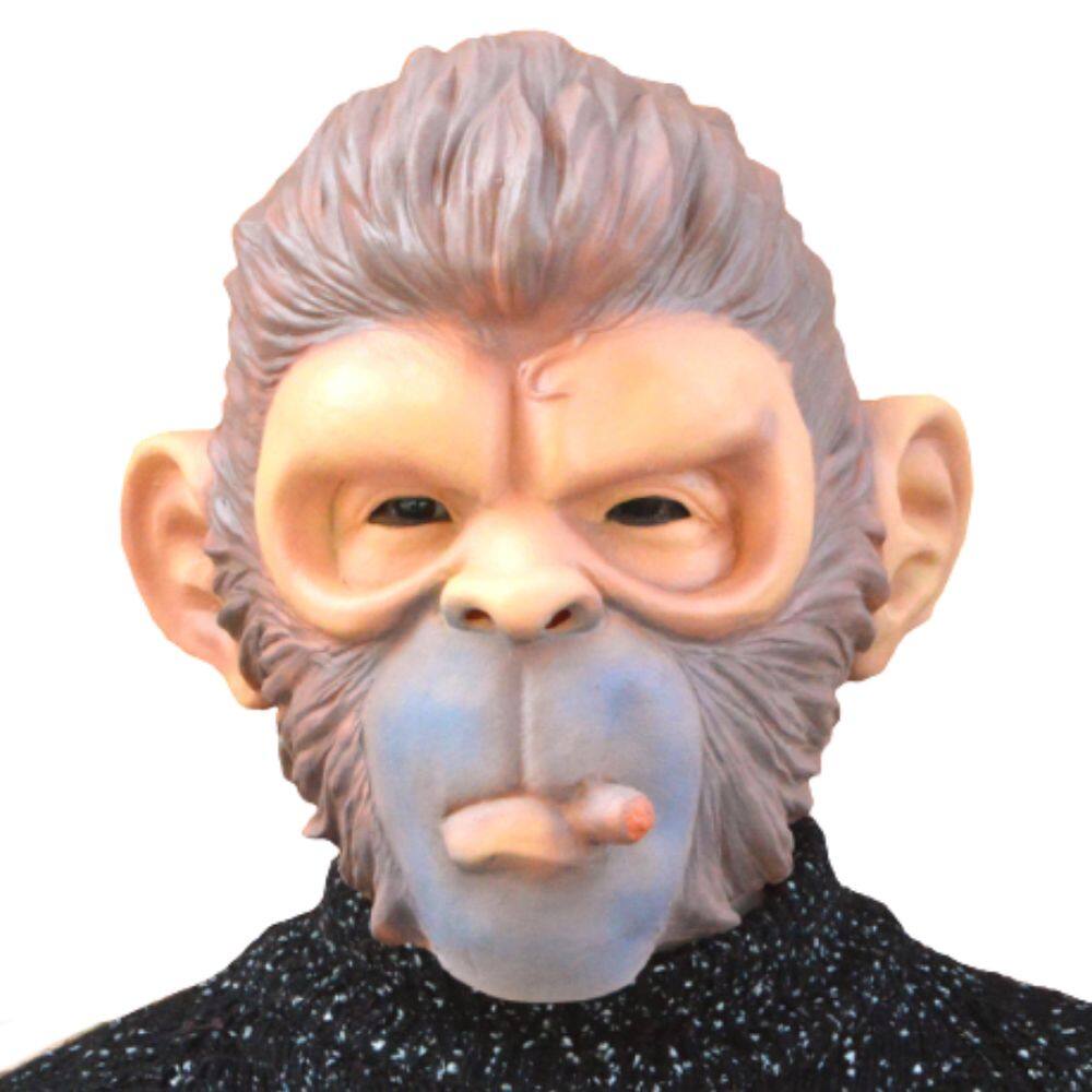 Capa facial de látex Monkey Hood Halloween Cosplay Party Show