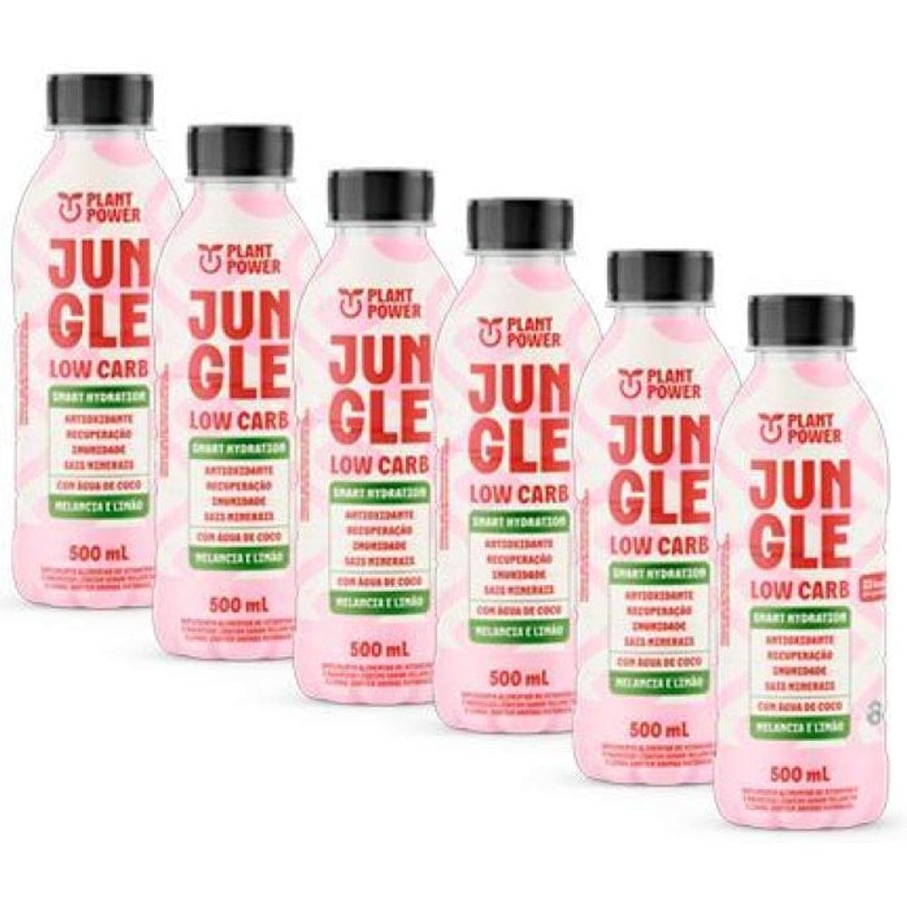 Kit 6X: Bebida Isotônica Low Carb Melancia E Limão Jungle