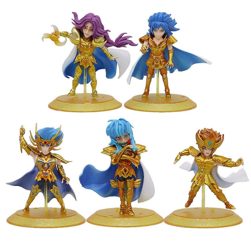 Coleção de brinquedos de figuras de anime, decoração de modelos, Saint Seiyas