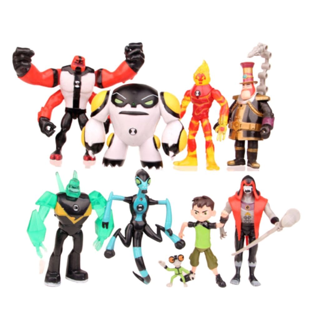 Figure Toy Collection Ben10 Anime, 9 unidades, modelo 3-12 cm, PVC
