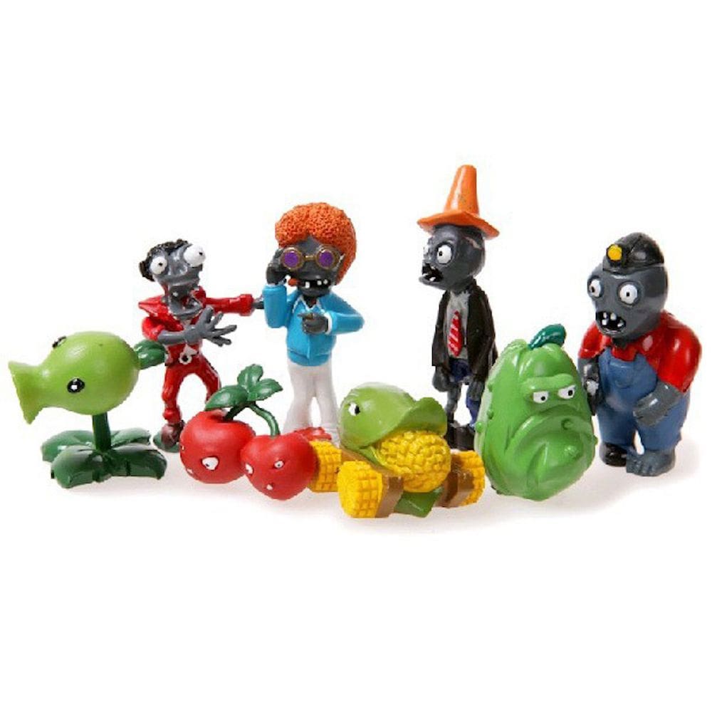 Coleção Figure Toy Plants Zombies Anime 8 unidades de PVC de 5 a 8 cm