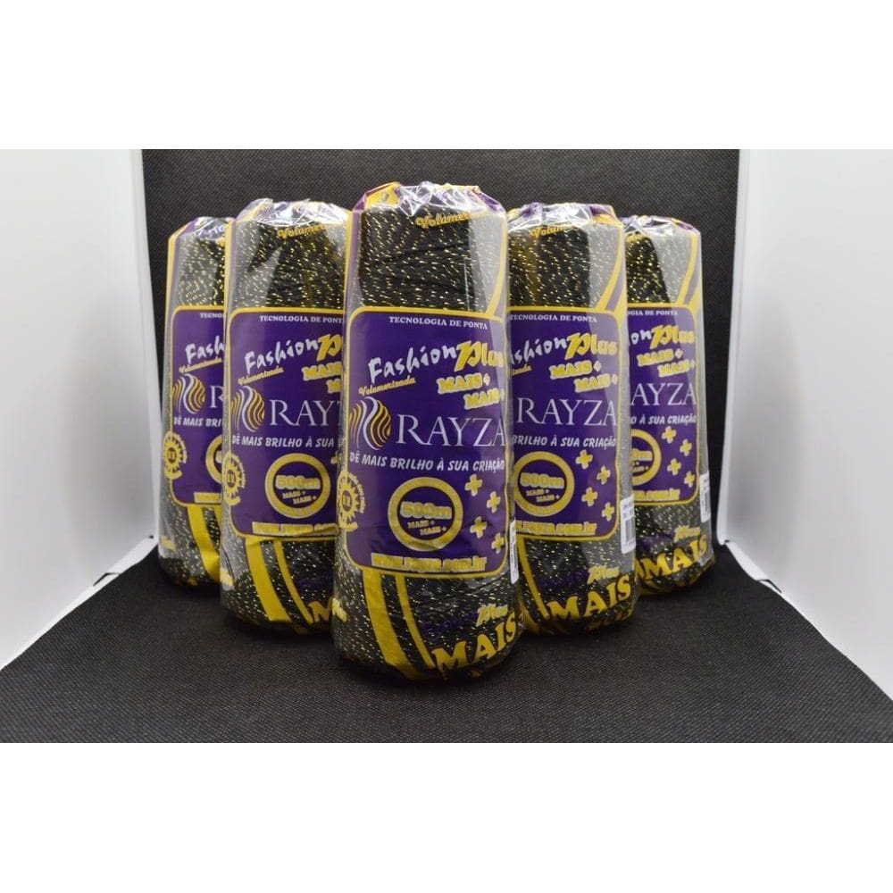 Linha Rayza Fashion Plus Ouro Grossa 246-Preto Ouro